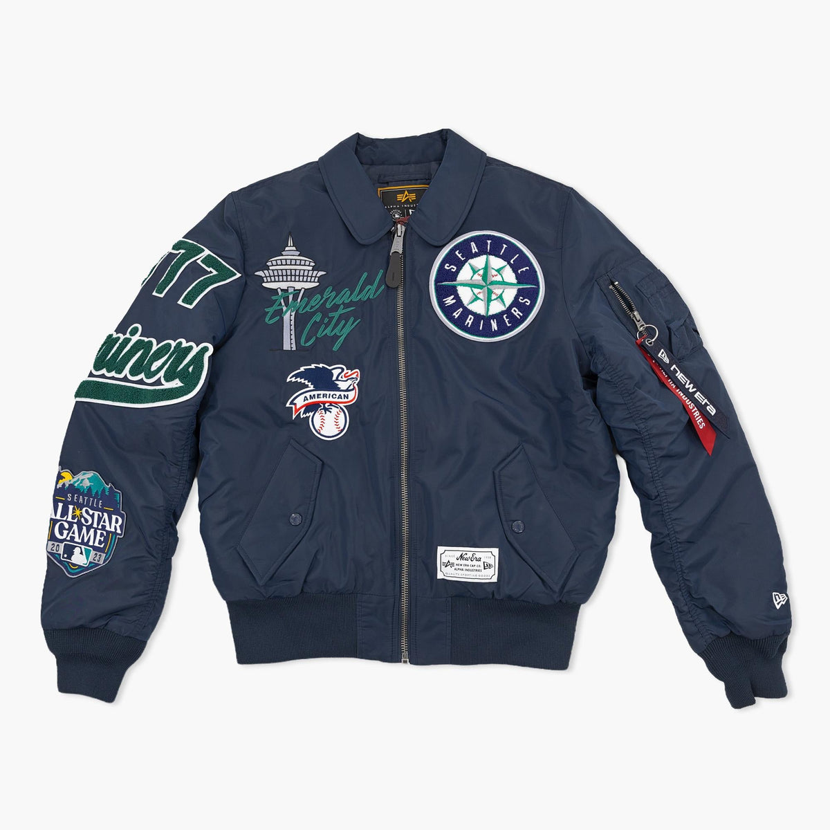 Seattle Mariners New Era x Alpha Industries 2026 Navy Bomber Jacket