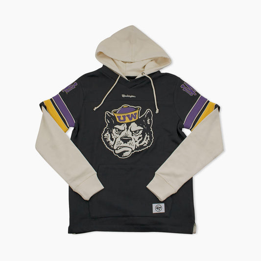 Washington Huskies Flint Black Split Zone Cornerback Hoodie