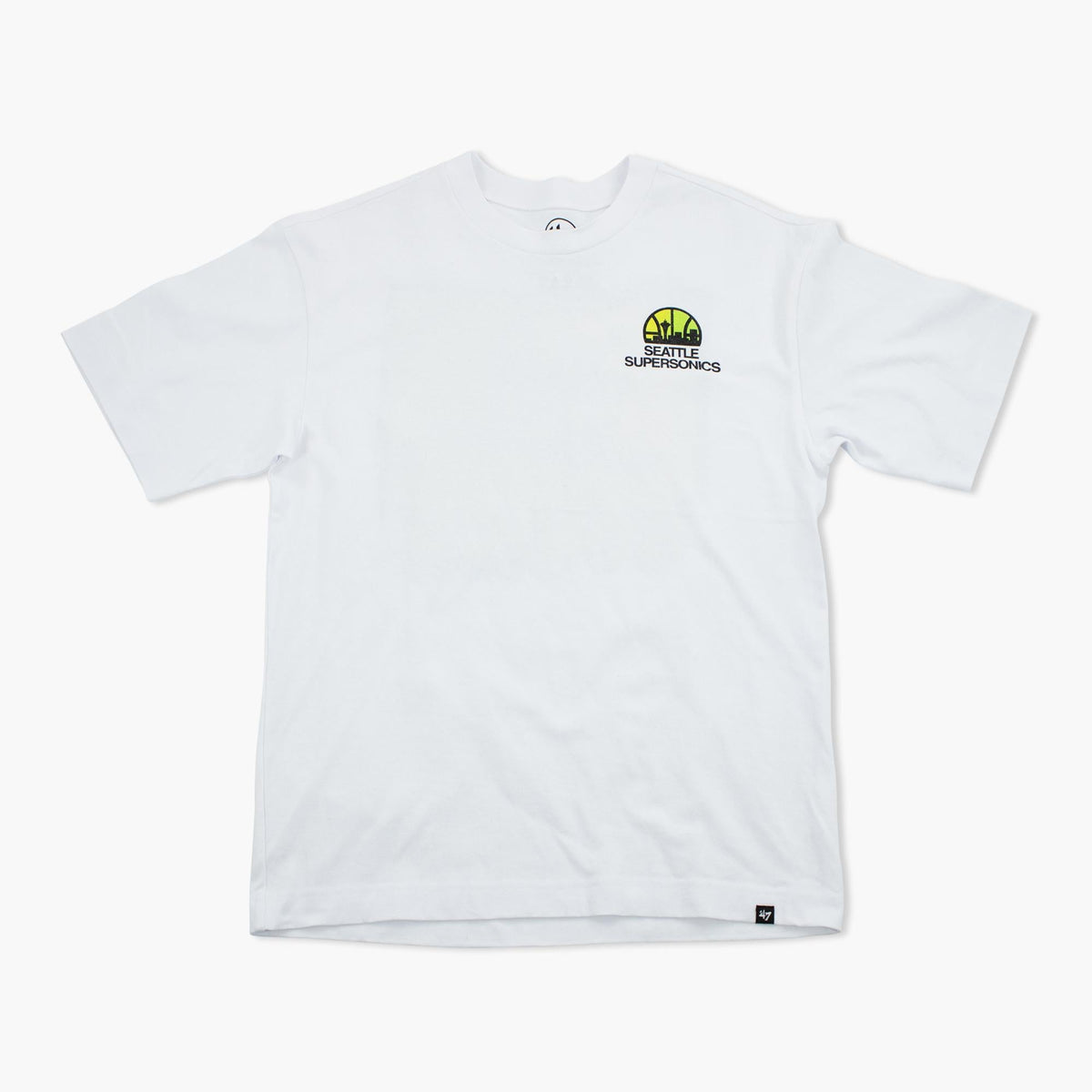 Seattle SuperSonics White Retro Surf Heavyweight T-Shirt