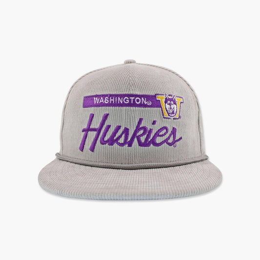 Washington Huskies Grey Cord Snapback