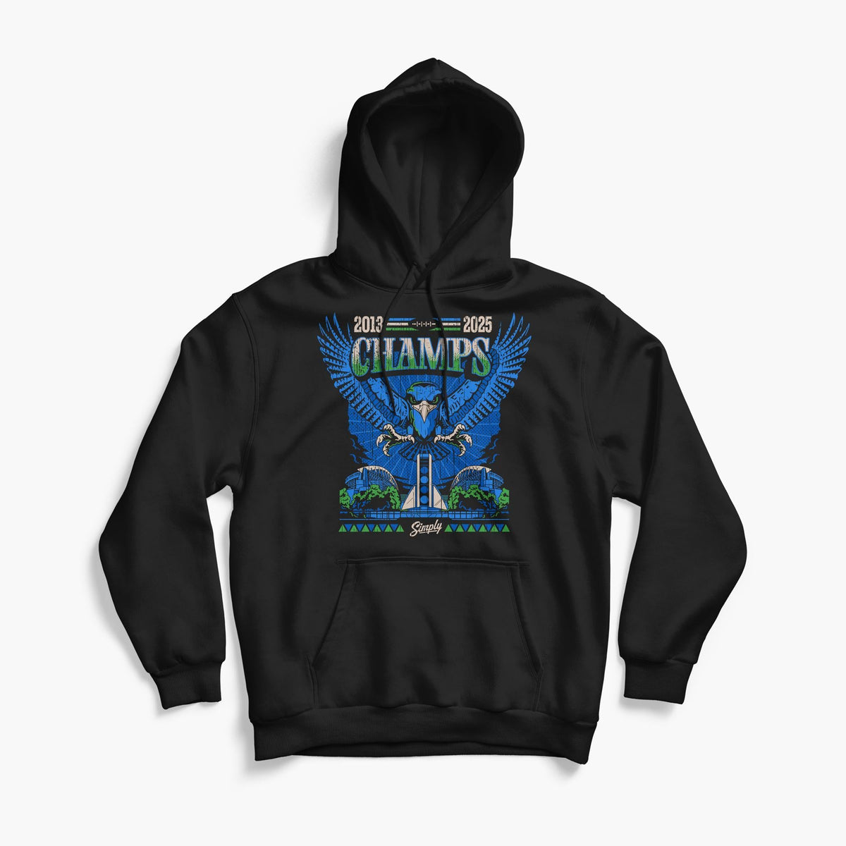 Wings of Victory Legacy Black Hoodie
