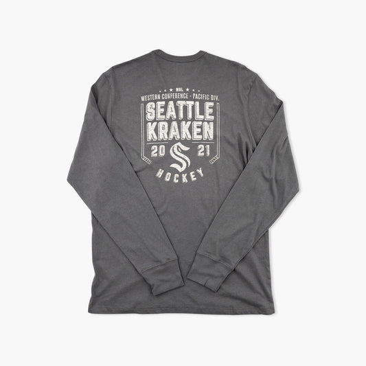 Seattle Kraken Submarine Back Hand Long Sleeve T-Shirt