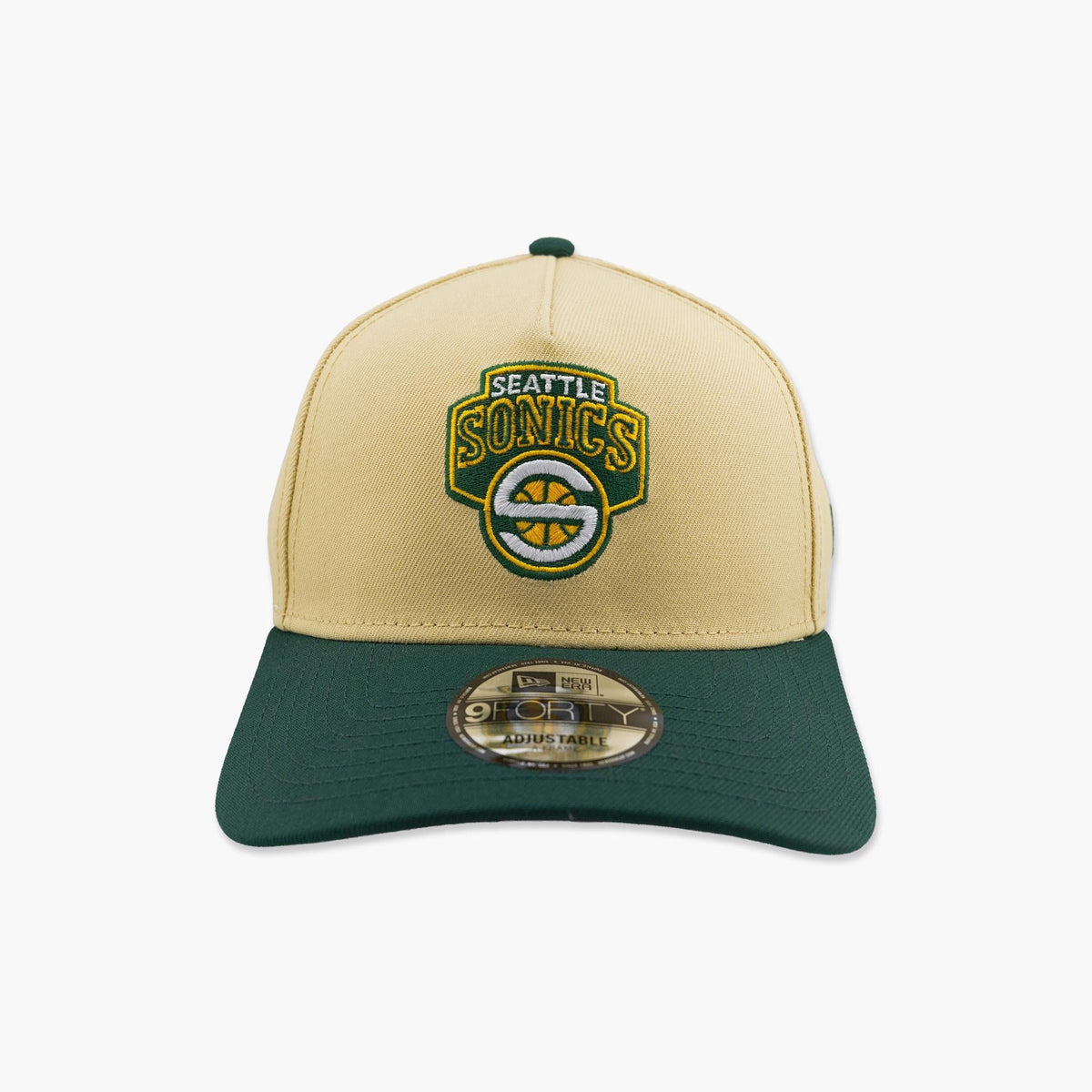 Seattle SuperSonics Golden Two-Tone "S" Logo A-Frame Snapback