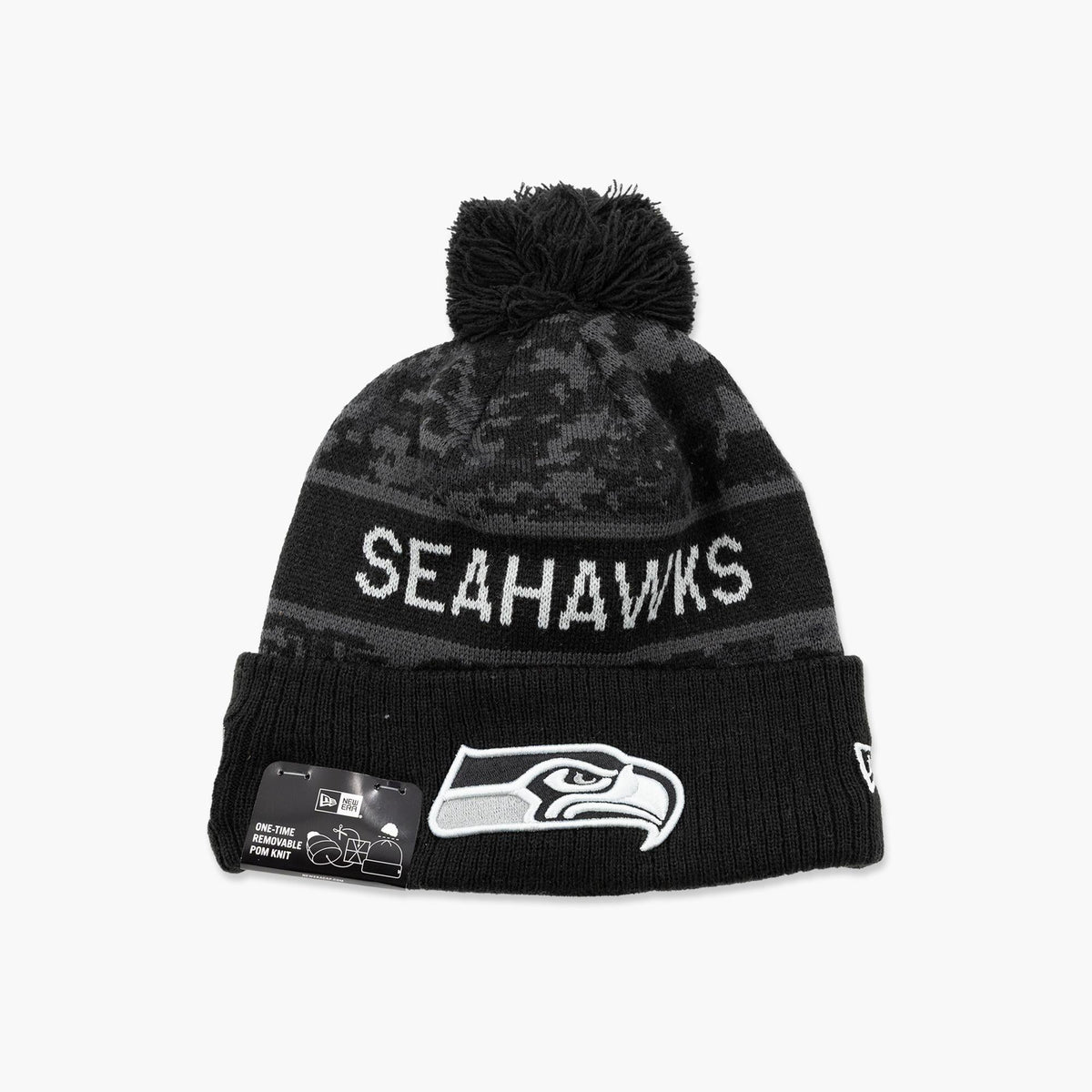 Seattle Seahawks Primary Logo 2026 Salute To Service Beanie