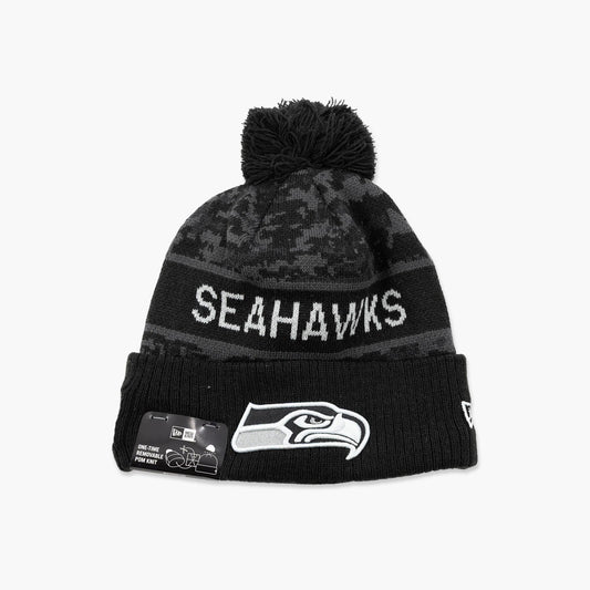 Seattle Seahawks Primary Logo 2026 Salute To Service Beanie