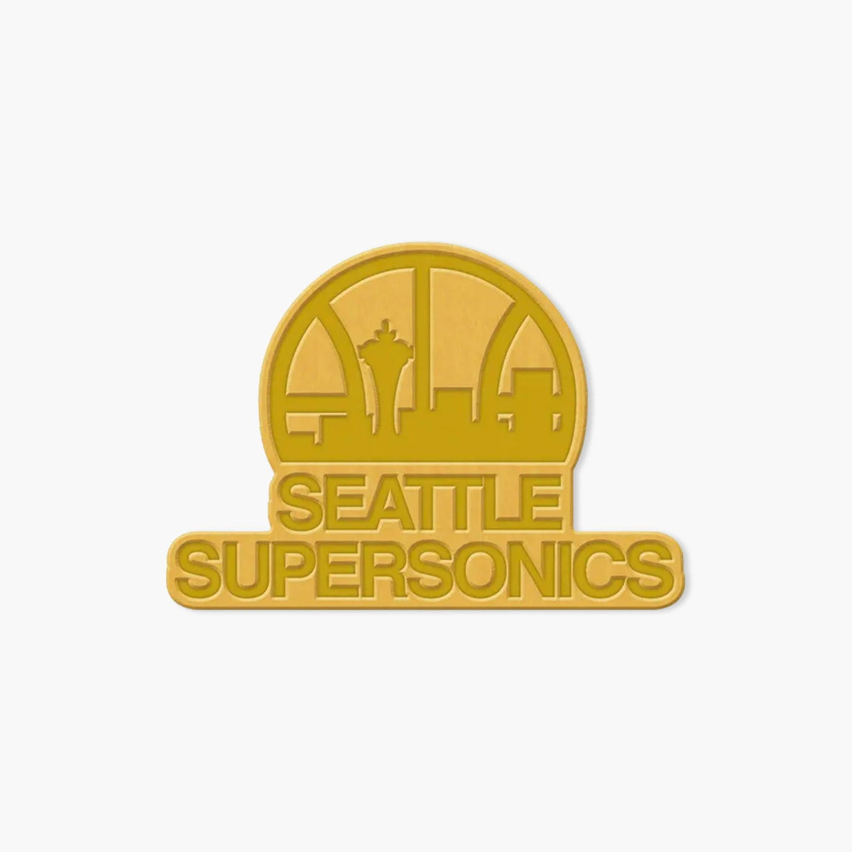 Seattle SuperSonics Enamel Pin - Gold