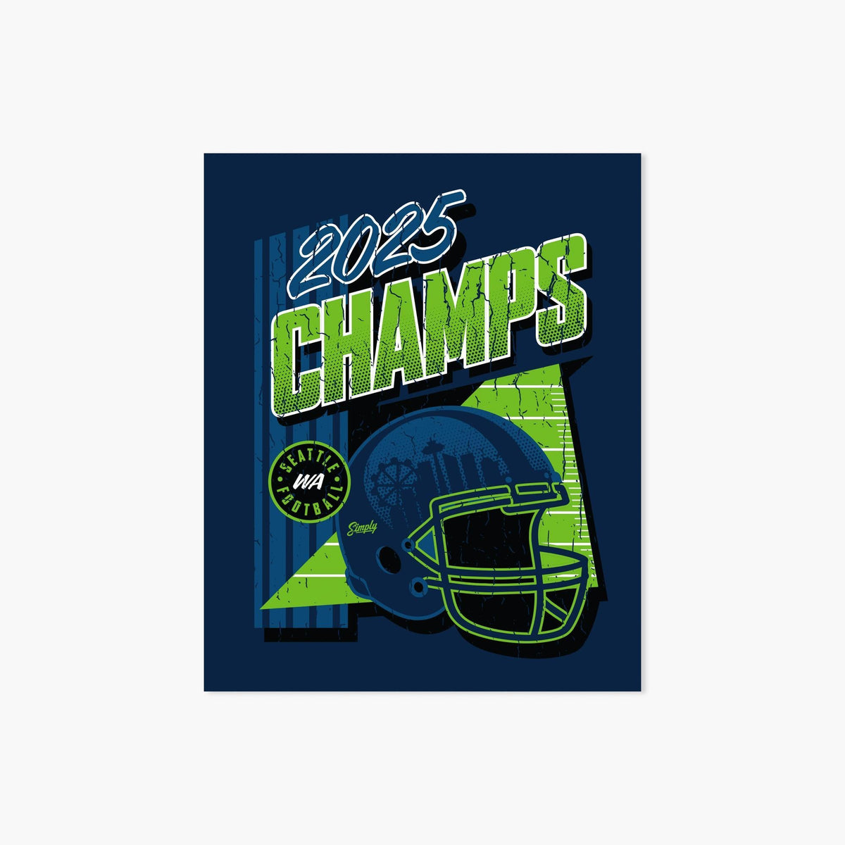 Gridiron Glory 2025 Champs Sticker