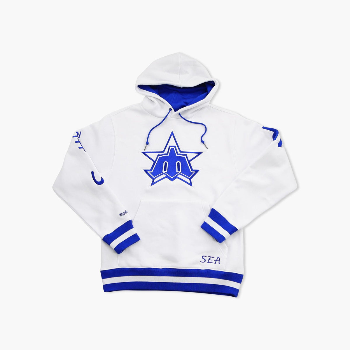 Seattle Mariners Retro Star White Premium Hoodie