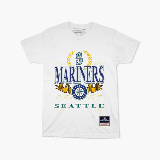 Seattle Mariners White Pennant Chase T-Shirt