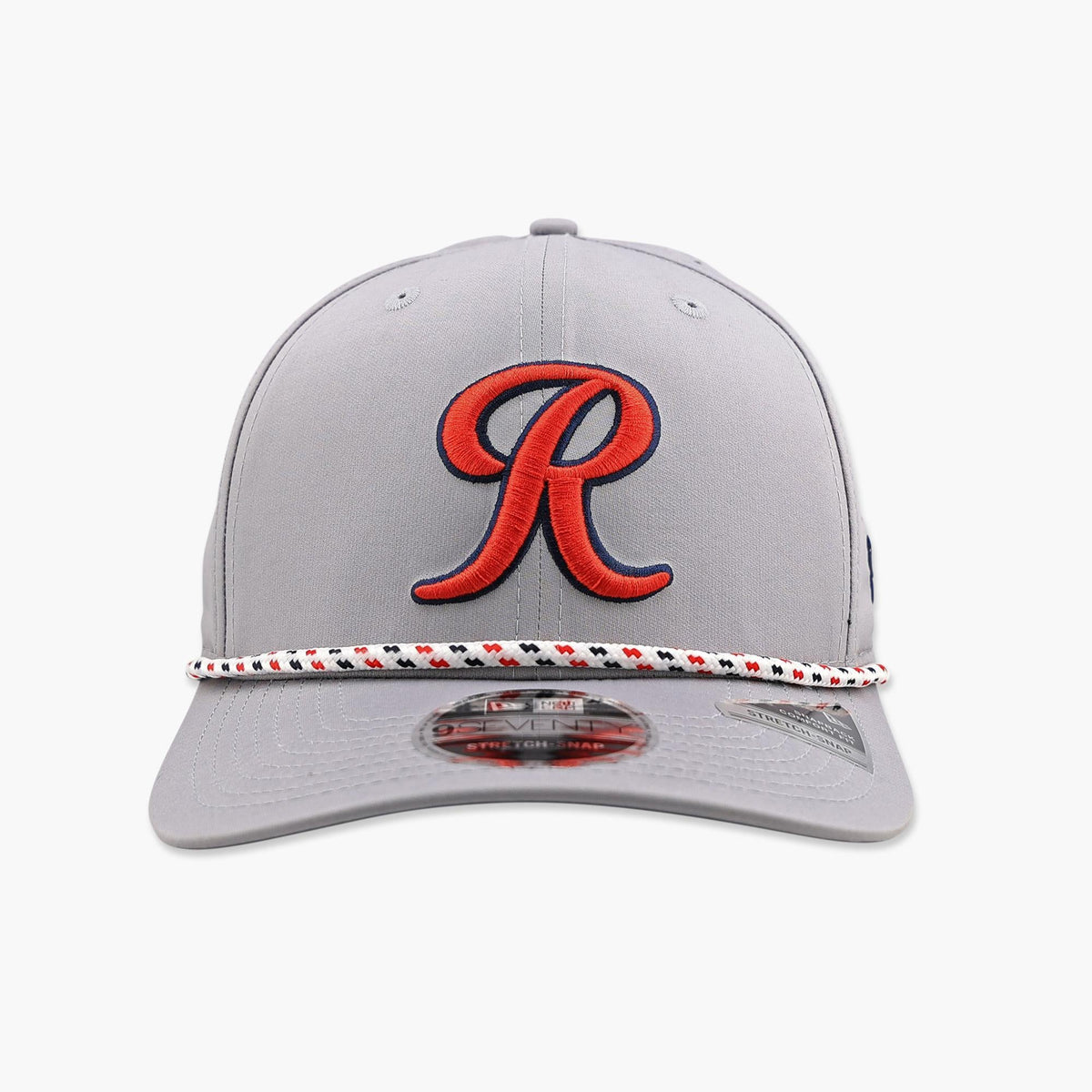 Rainiers Grey Performance Stretch Snapback