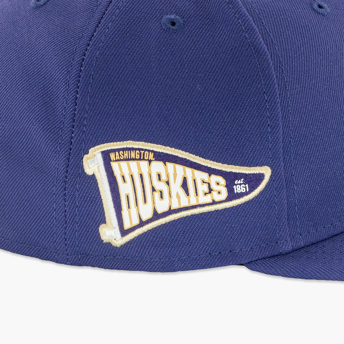 Washington Huskies Primary Logo Est. 1861 Pennant Fitted Hat