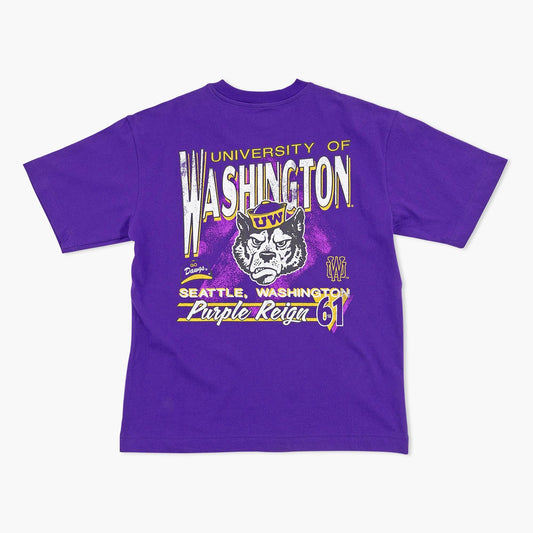 Washington Huskies Purple Under Bar Heavyweight T-Shirt