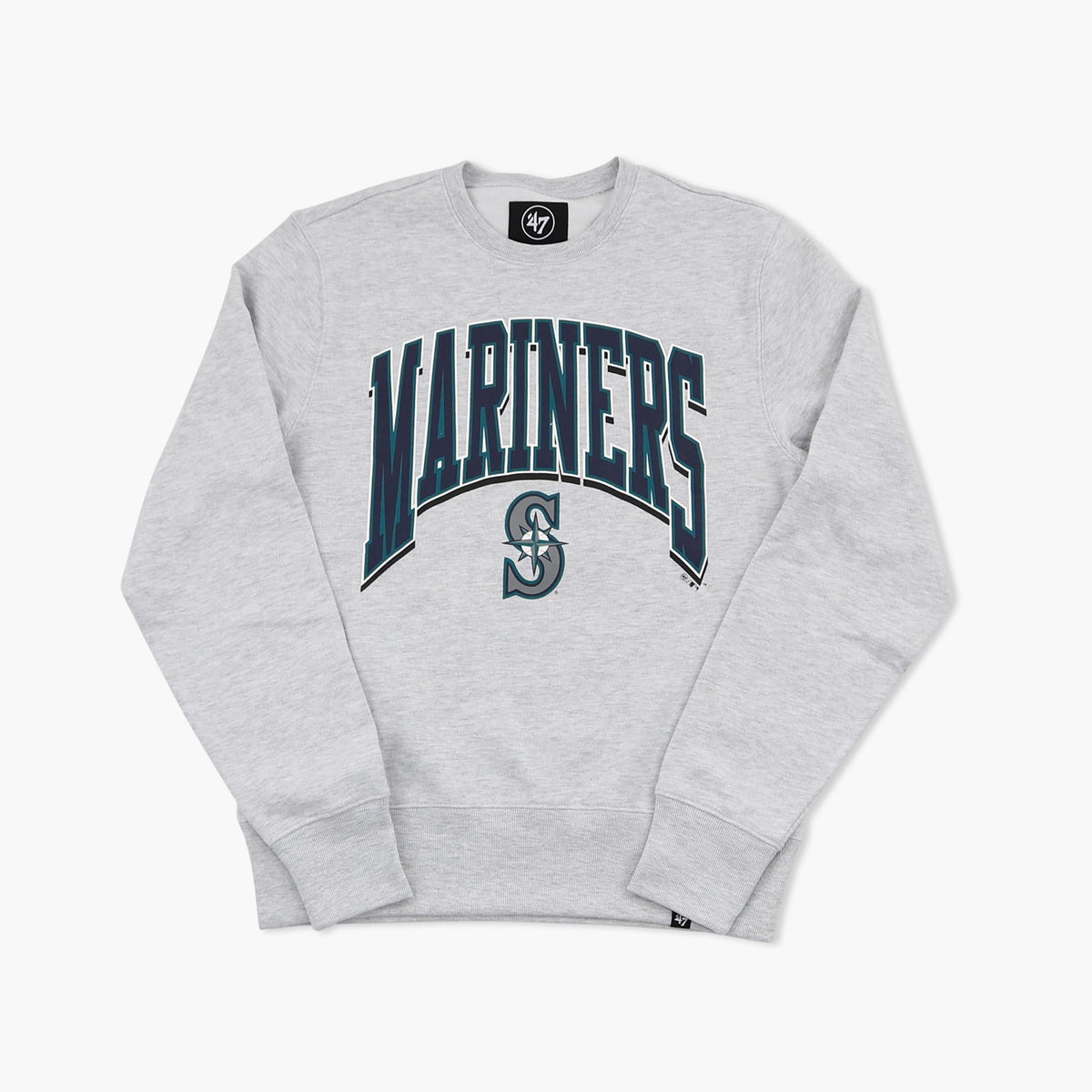 Seattle Mariners Relay Grey Walk Tall Crewneck