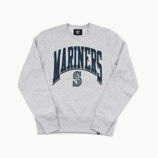 Seattle Mariners Relay Grey Walk Tall Crewneck