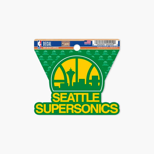 Seattle Supersonics Skyline 3" X 4" Clean Cut Decal