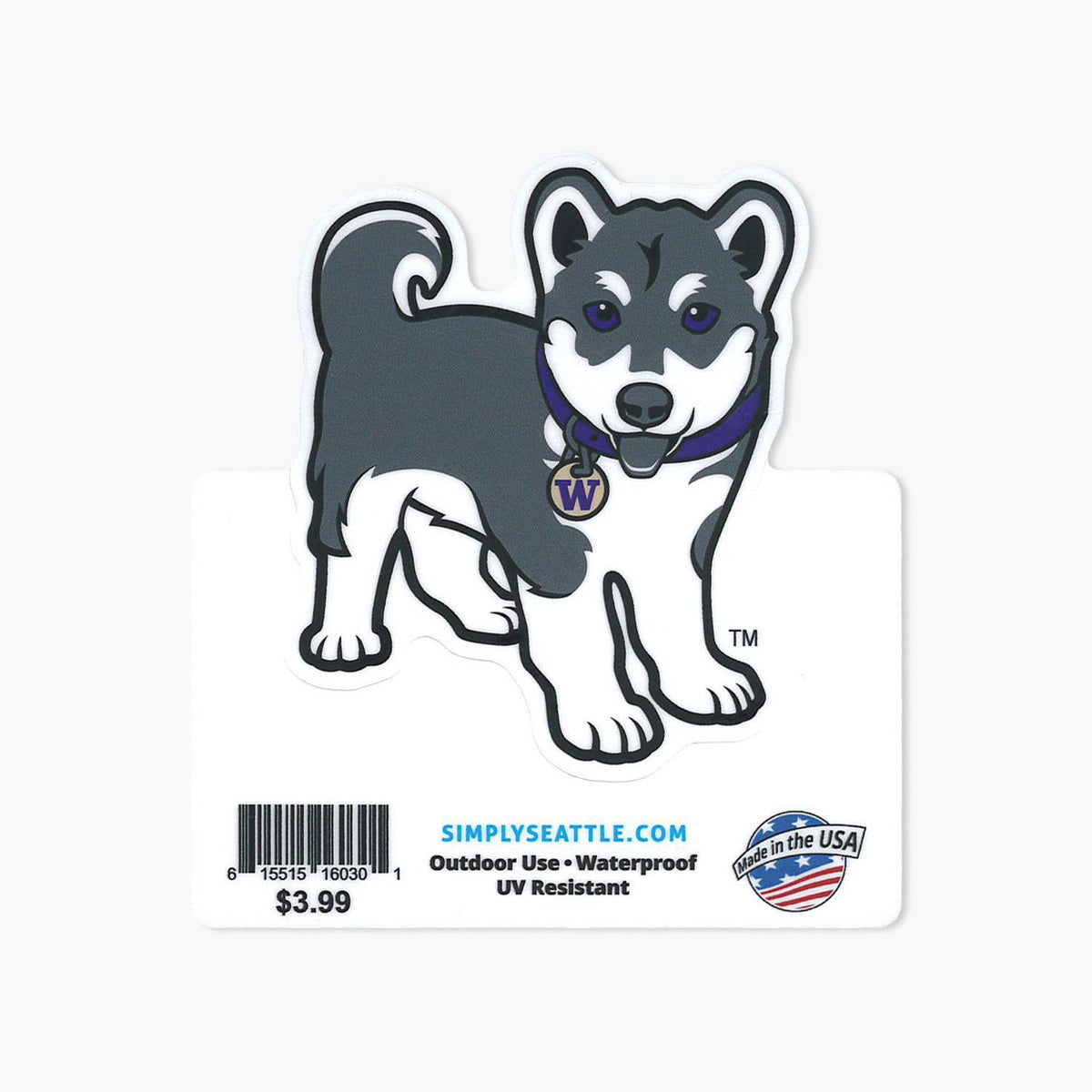 Washington Huskies Mascot Dubs Sticker