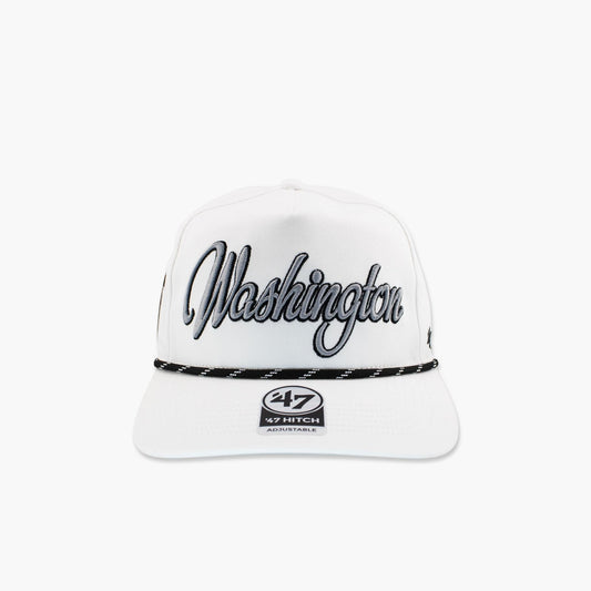 Washington Huskies Overhand Speckle White Hitch Snapback