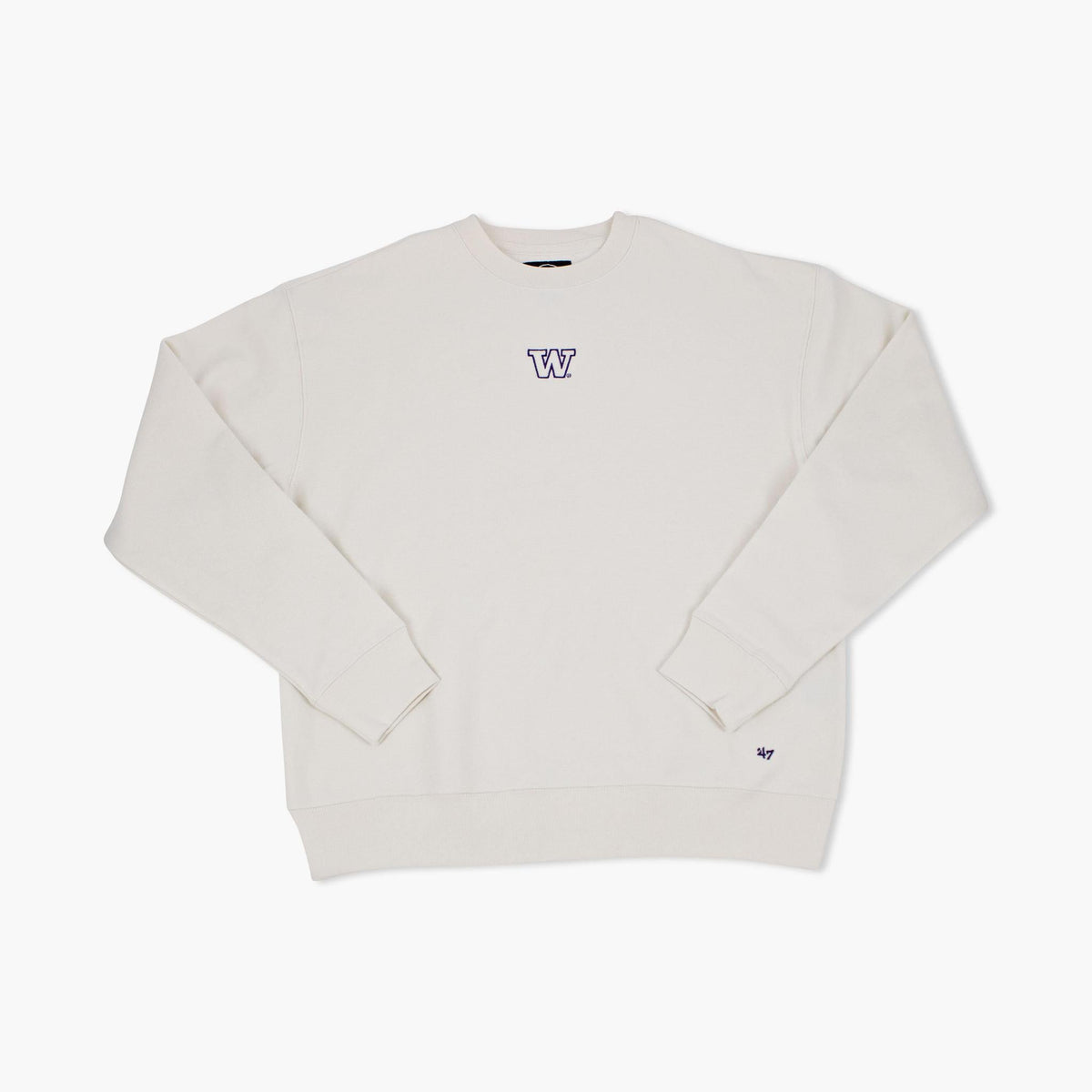 Washington Huskies Cream Heavyweight Premium Crewneck