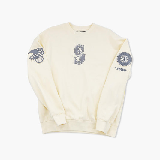 Seattle Mariners Cream Retro Rally Crewneck