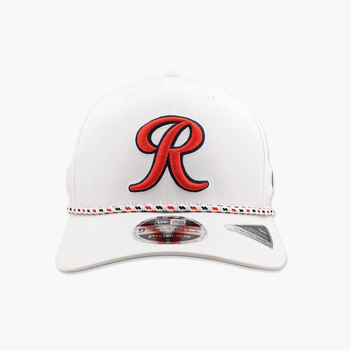 Rainiers White Performance Stretch Snapback