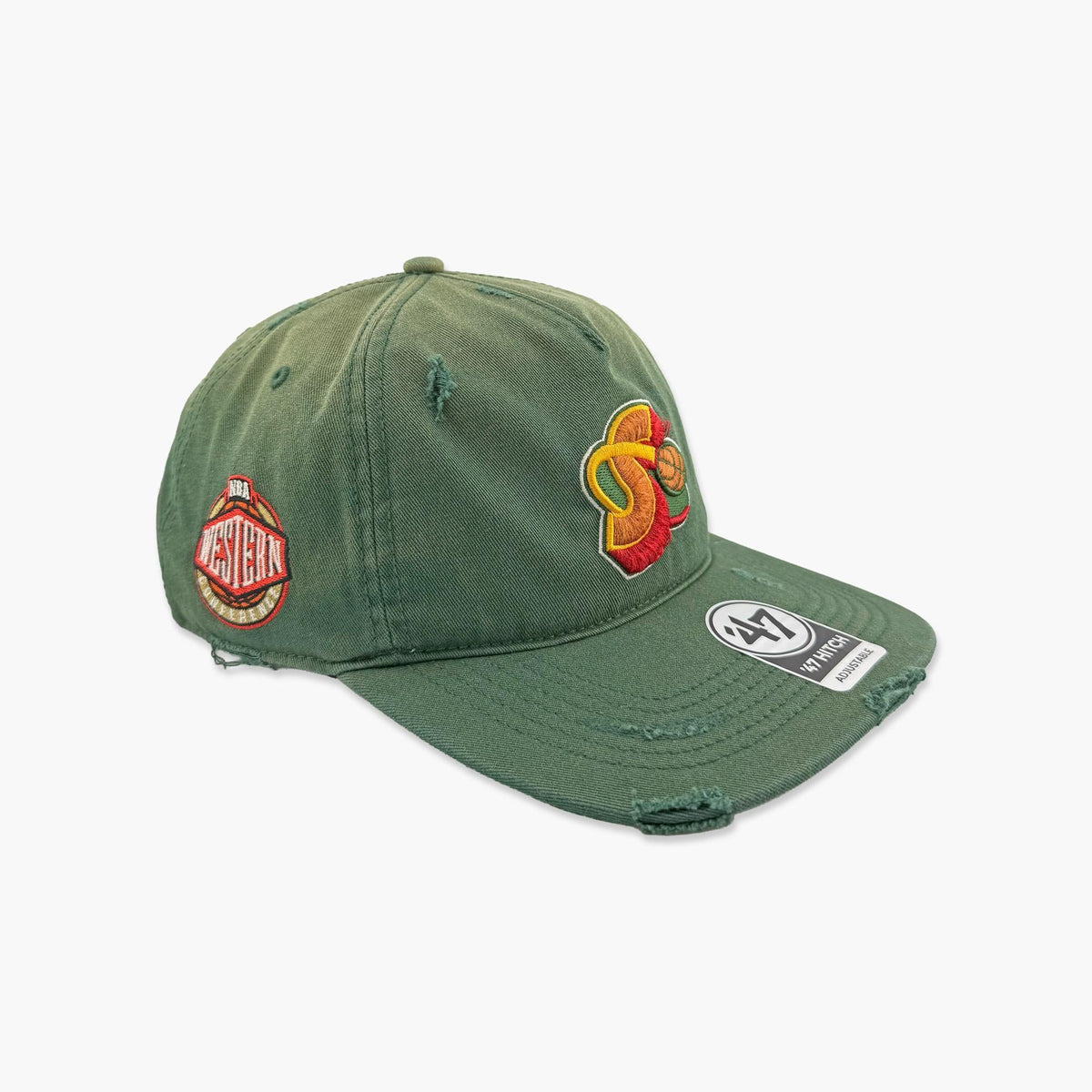 Seattle SuperSonics Vintage Worn Orbit Hitch Snapback