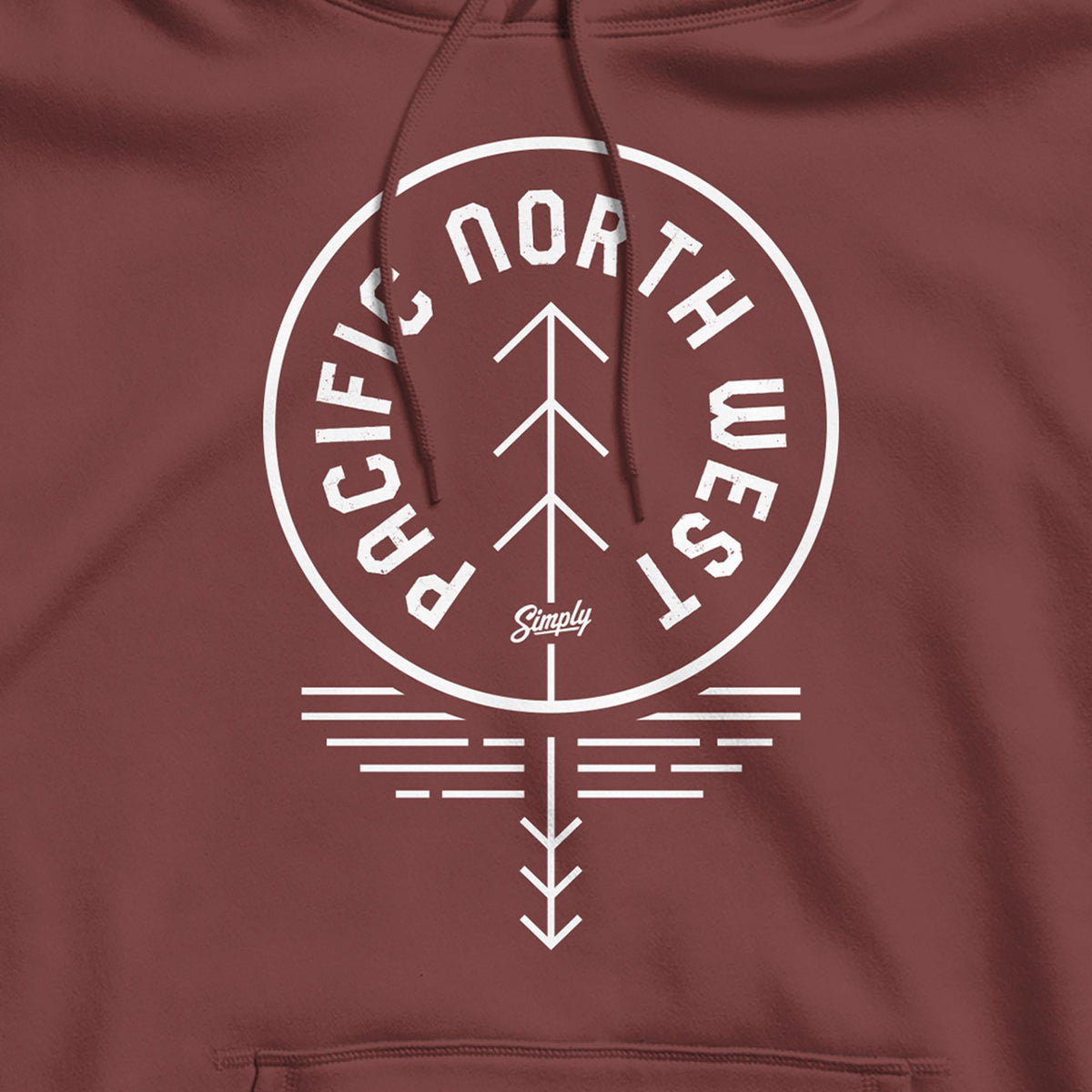 PNW Reflection Maroon Hoodie