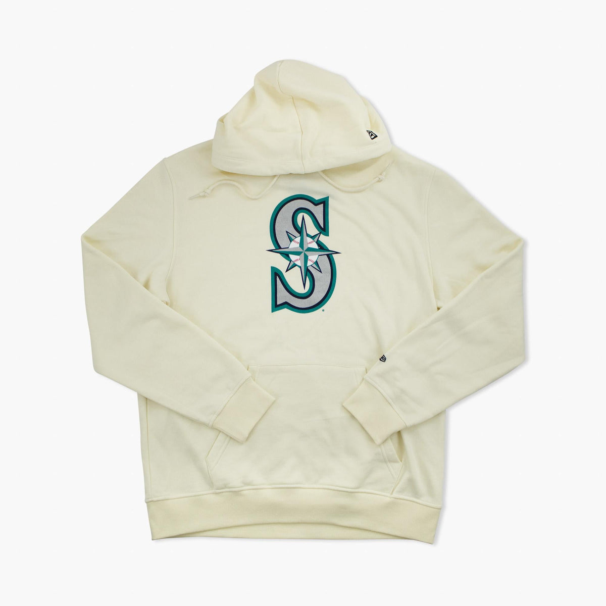 Seattle Mariners Cream Primary Logo Hoodie