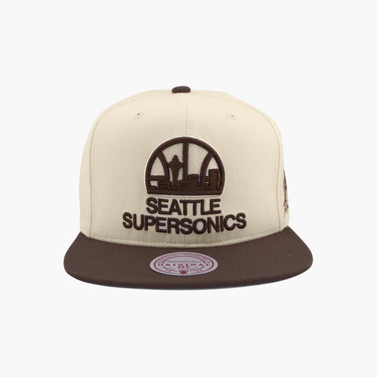 Seattle SuperSonics Cream/Brown 40th Anniversary Fashion Snapback