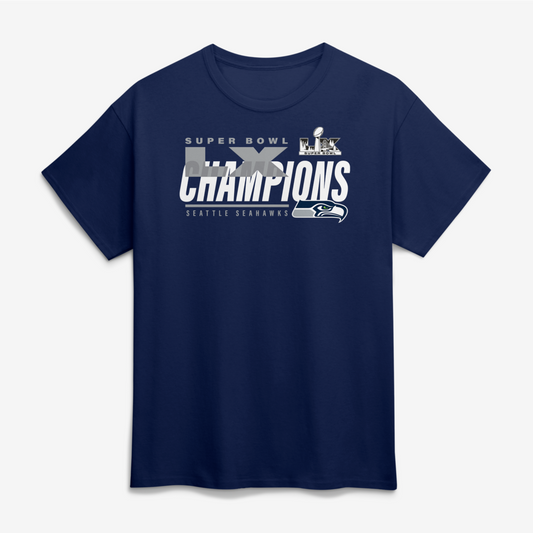 Seattle Seahawks Iconic Victory Super Bowl Champions T-Shirt - Youth