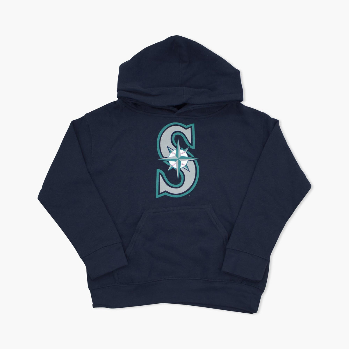 Seattle Mariners Basic Primary Logo Navy Hoodie - Youth
