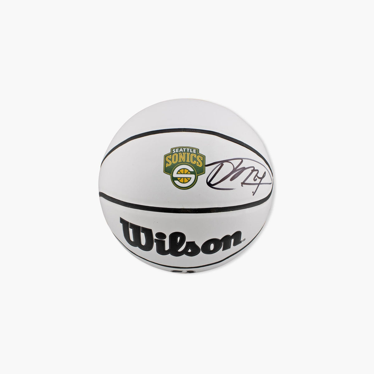 AUTOGRAPHED By Desmond Mason - Seattle SuperSonics Mini Basketball