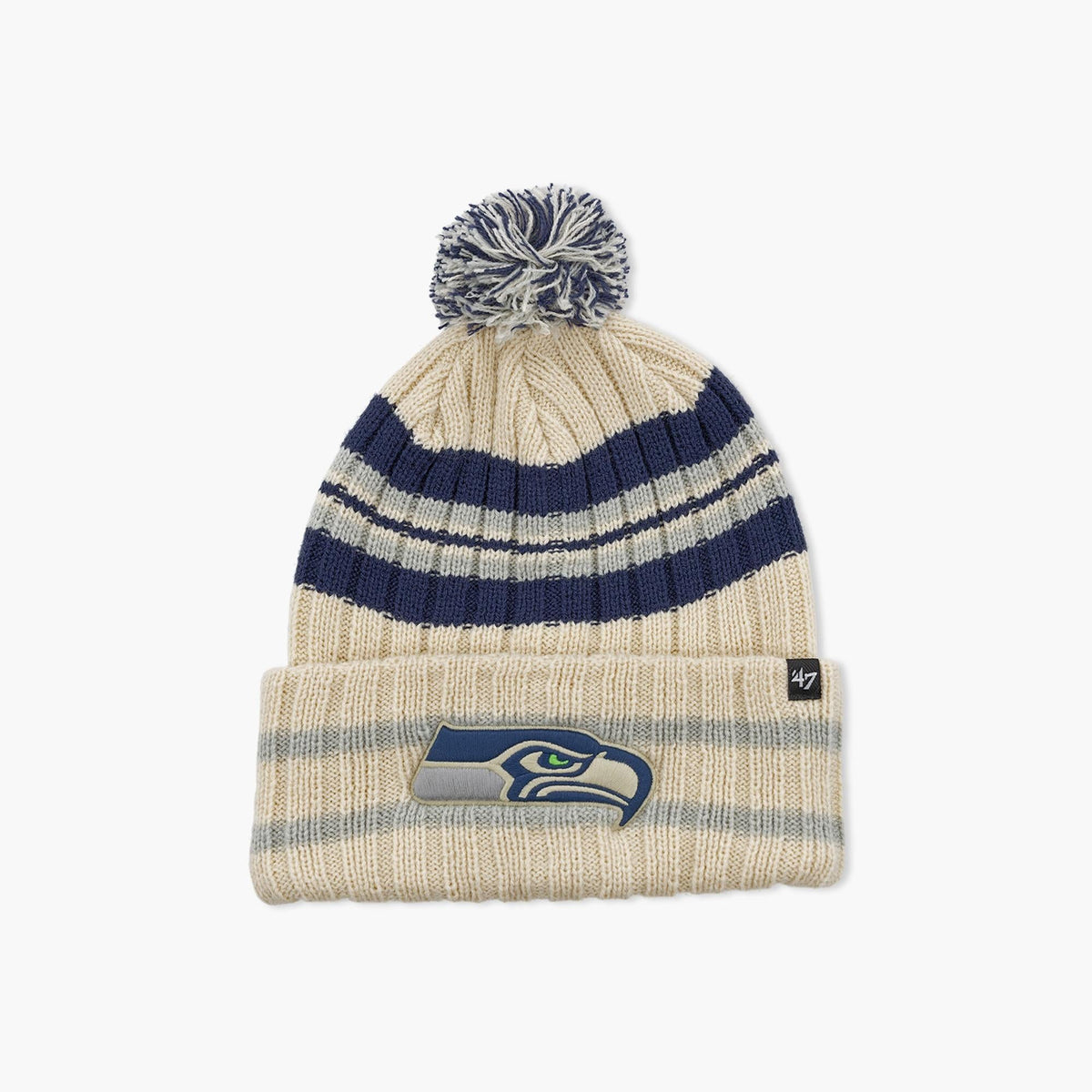 Seattle Seahawks Natural Hone Cuff Beanie