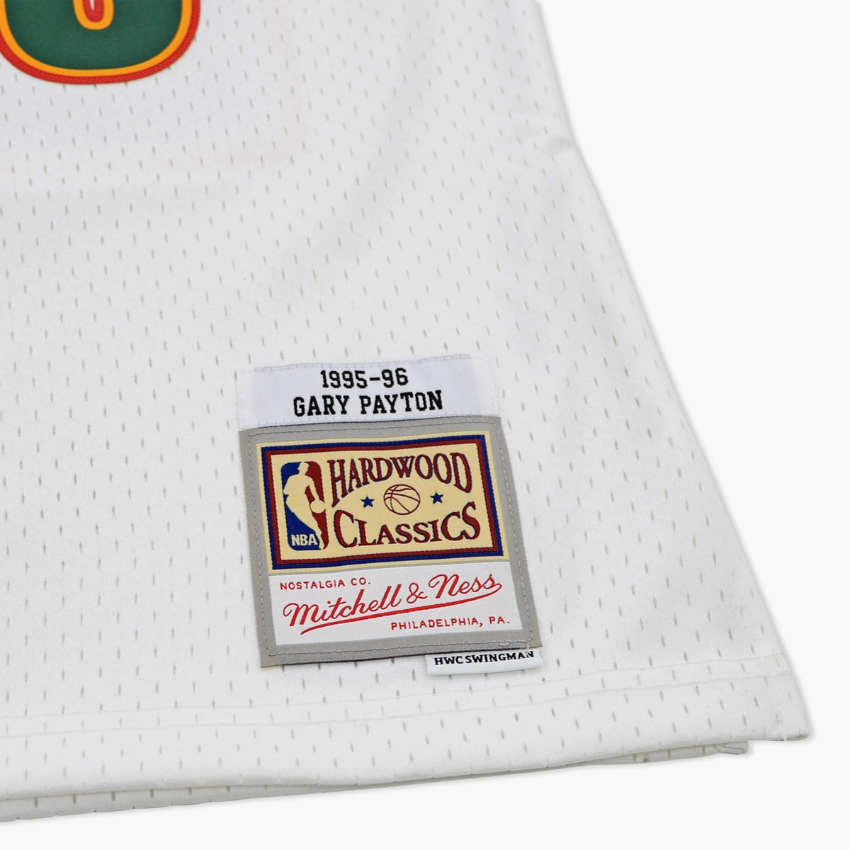 Seattle SuperSonics Gary Payton 1996 White Swingman Jersey