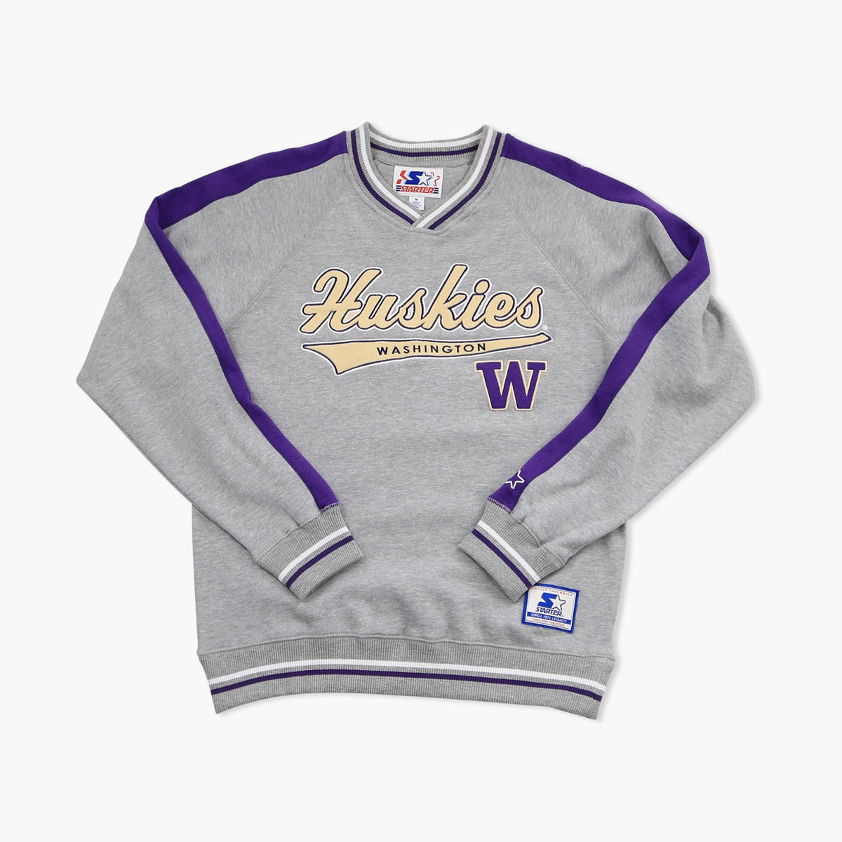 Washington Huskies Grey Bleachers Script Crewneck