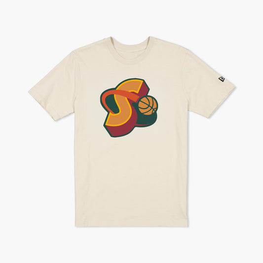 Seattle SuperSonics Cream Orbit T-Shirt