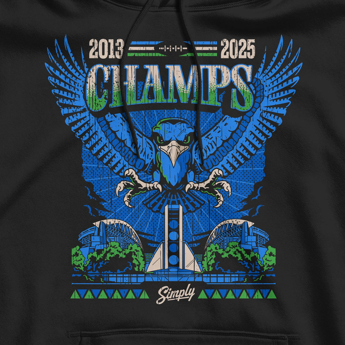 Wings of Victory Legacy Black Hoodie