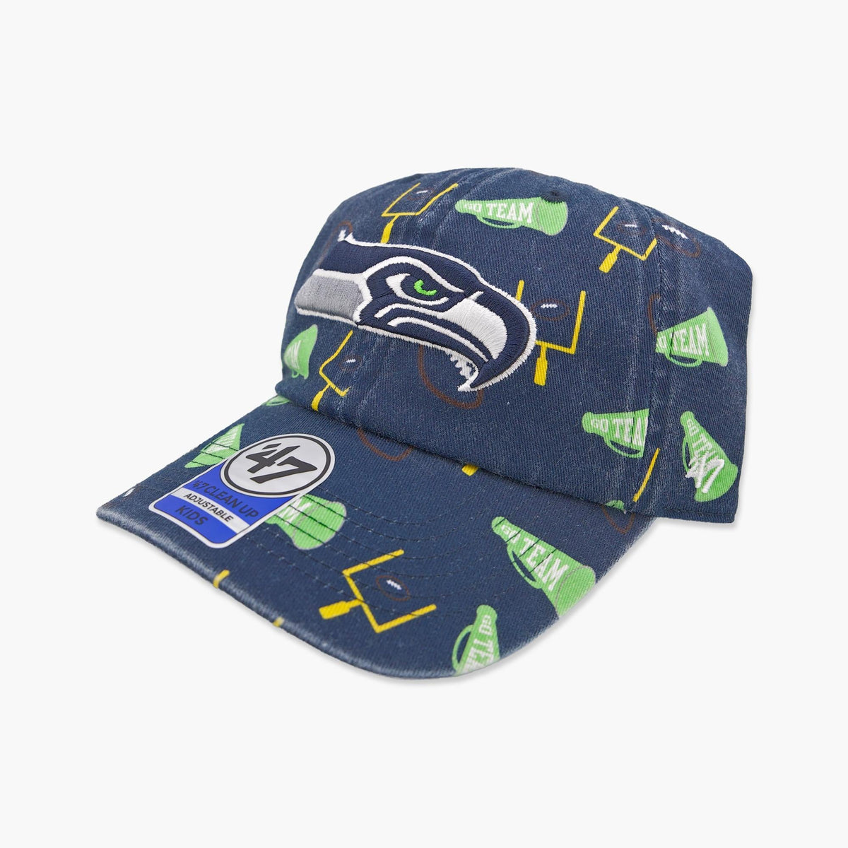Seattle Seahawks Navy Stomping Ground Youth Adjustable Hat