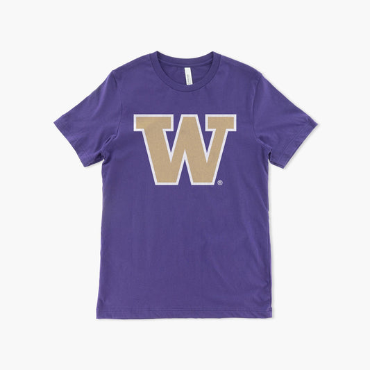Washington Huskies Purple Primary Logo Youth T-Shirt - Simply