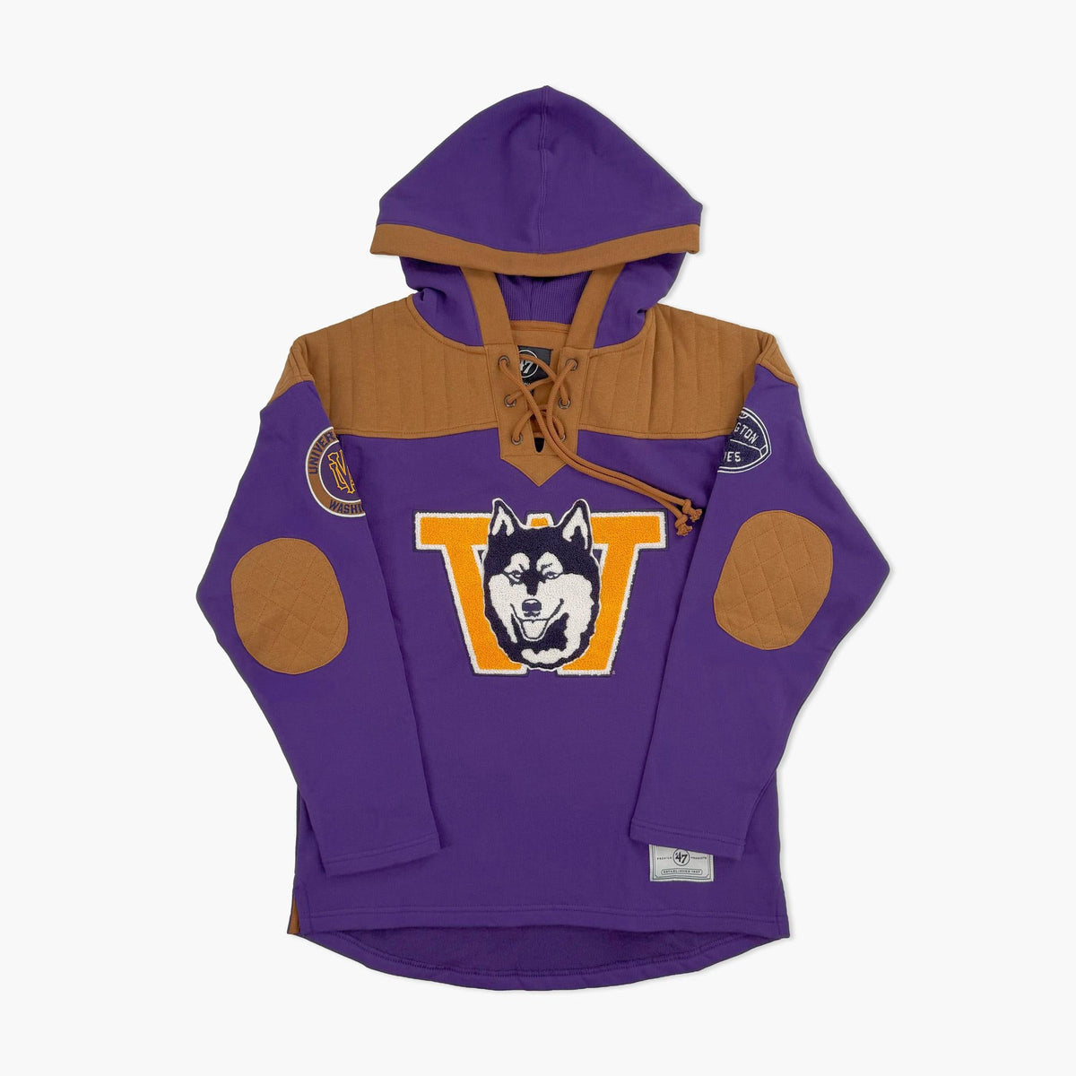 Washington Huskies Flannagan Wingback Lacer Hoodie