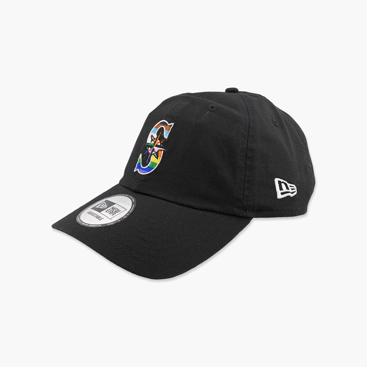 Seattle Mariners Pride 2026 Black Adjustable Hat