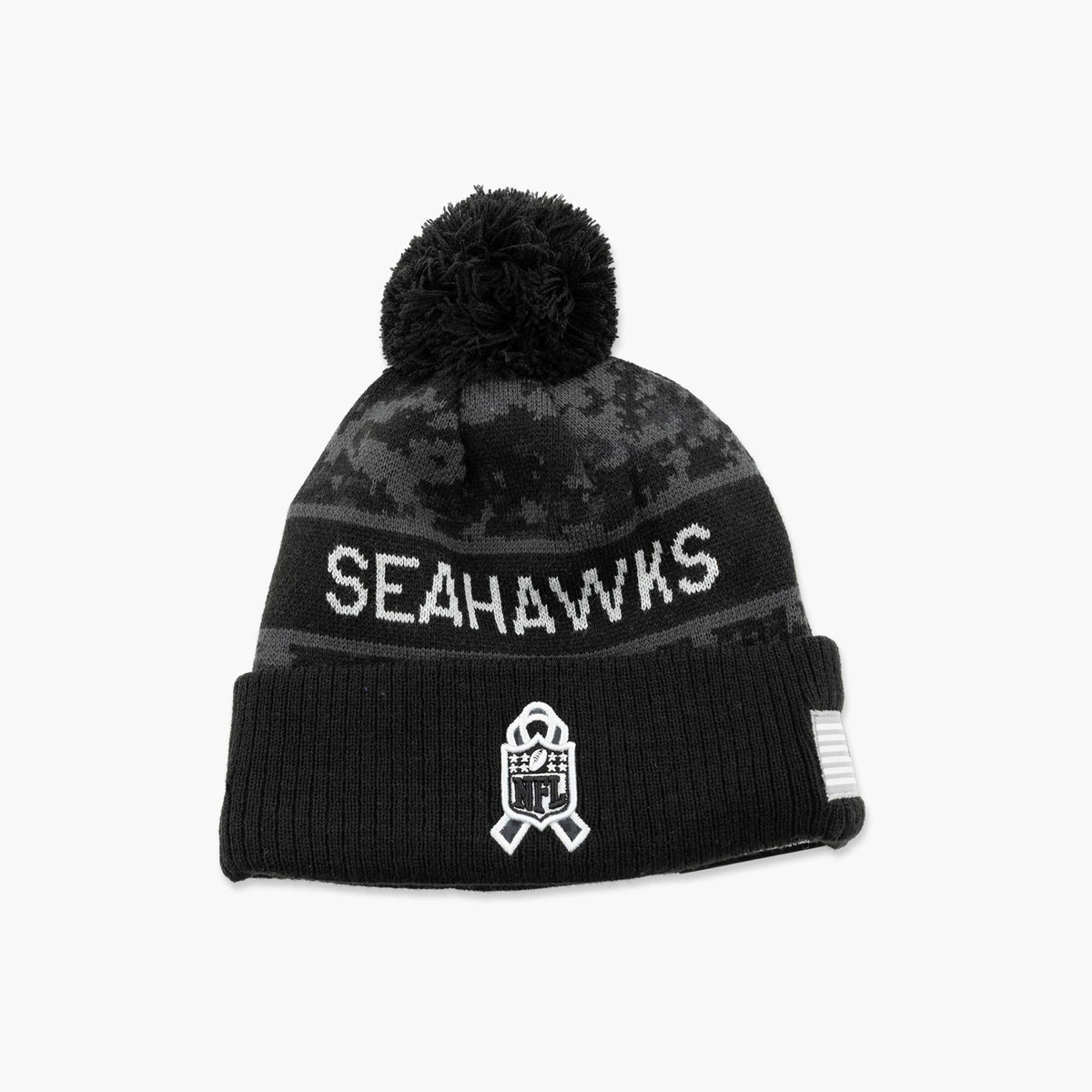 Seattle Seahawks Primary Logo 2026 Salute To Service Beanie