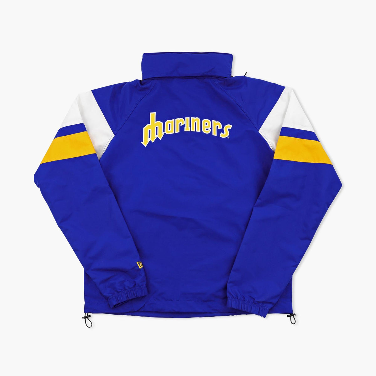 Seattle Mariners Royal & Gold Stowaway 1/2 Zip Windbreaker
