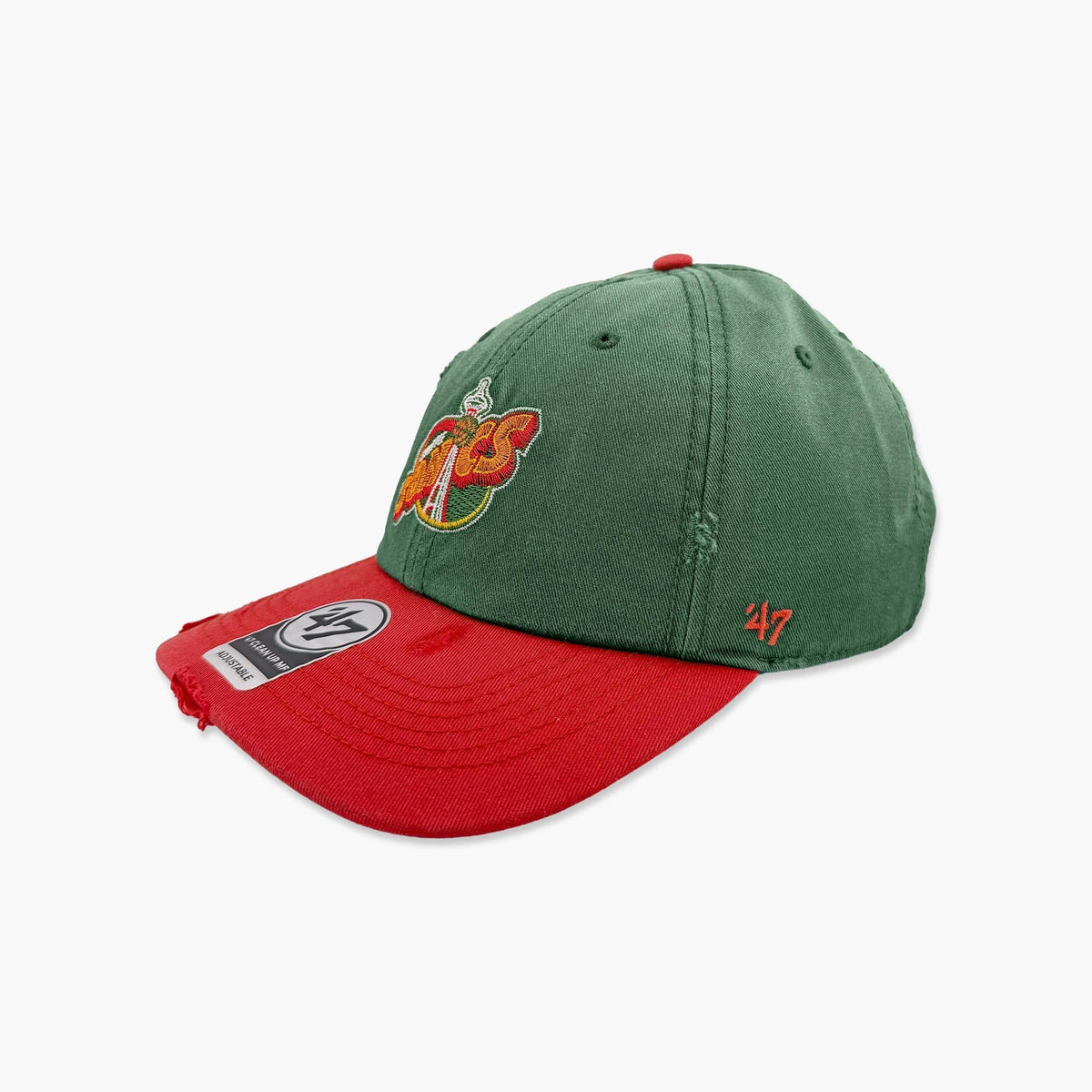 Seattle SuperSonics Vintage Worn Space Needle Two-Tone Clean Up Adjustable Hat