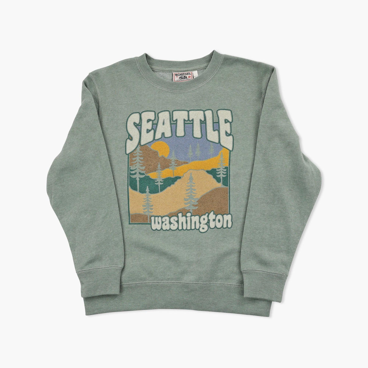 Ease Up On Pea Seattle Youth Crewneck