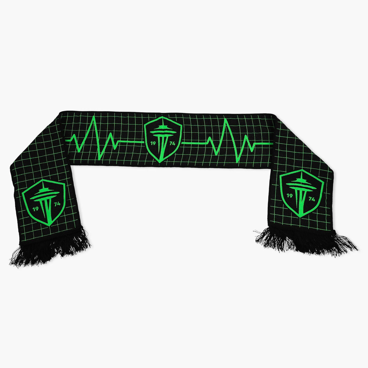 Seattle Sounders Blackout Neon Rally Scarf