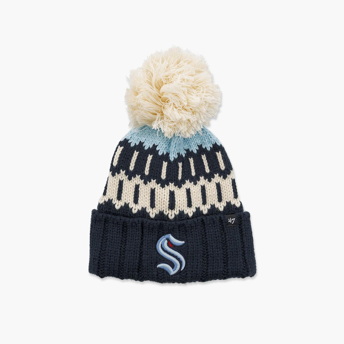 Seattle Kraken Women's Felicity Cuff Pom Beanie