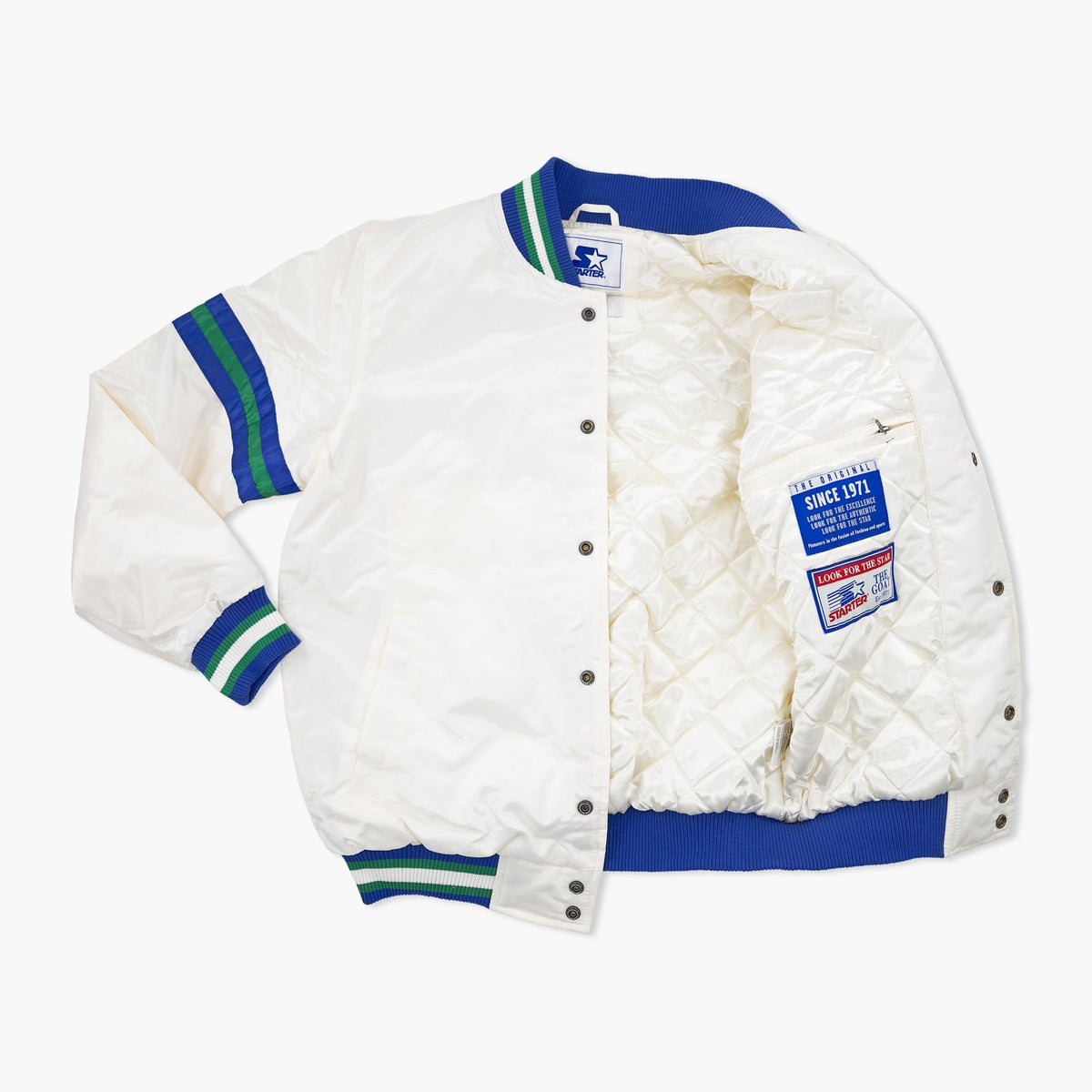 Seattle Seahawks White Throwback Starter Jacket