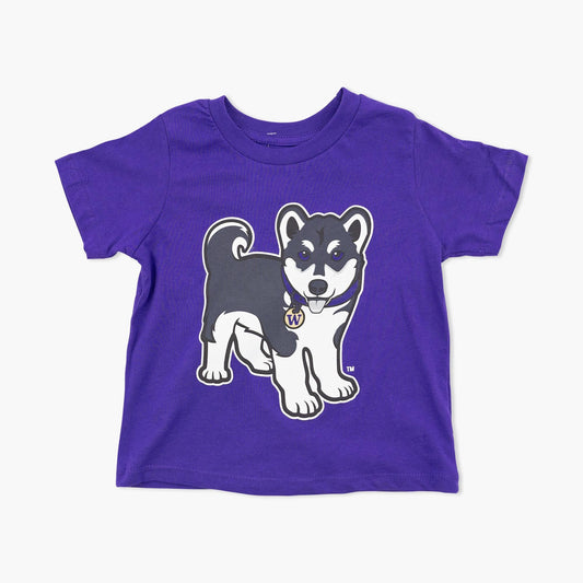 Washington Huskies Purple Standing Mascot Toddler T-Shirt