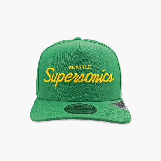 Seattle SuperSonics Script A-Frame Snapback