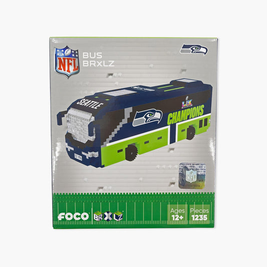 Seattle Seahawks Super Bowl LX Champions Bus BRXLZ Set